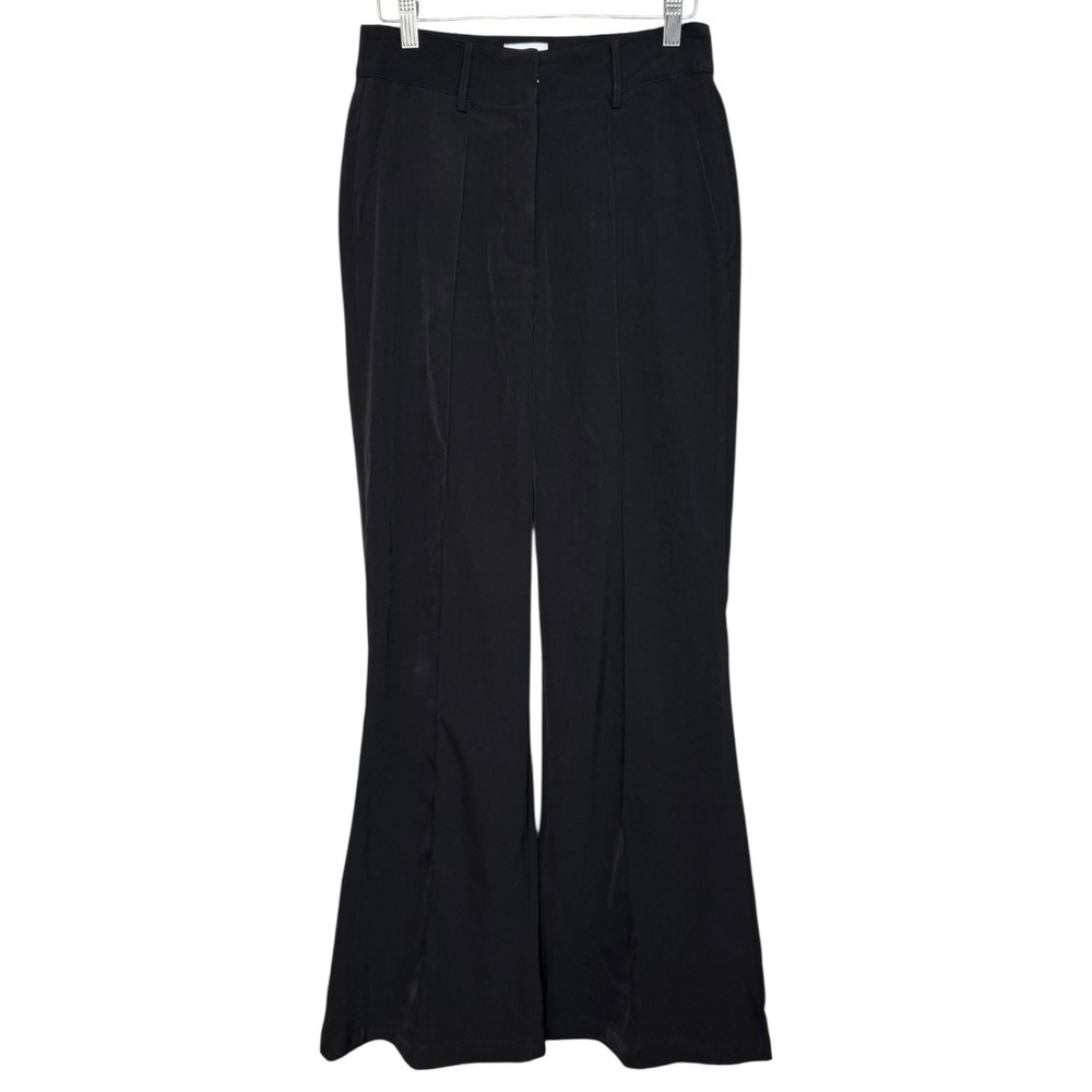 SNDYS Minimalist Office Flare Trouser Black S Capsule Wardrobe Corporate